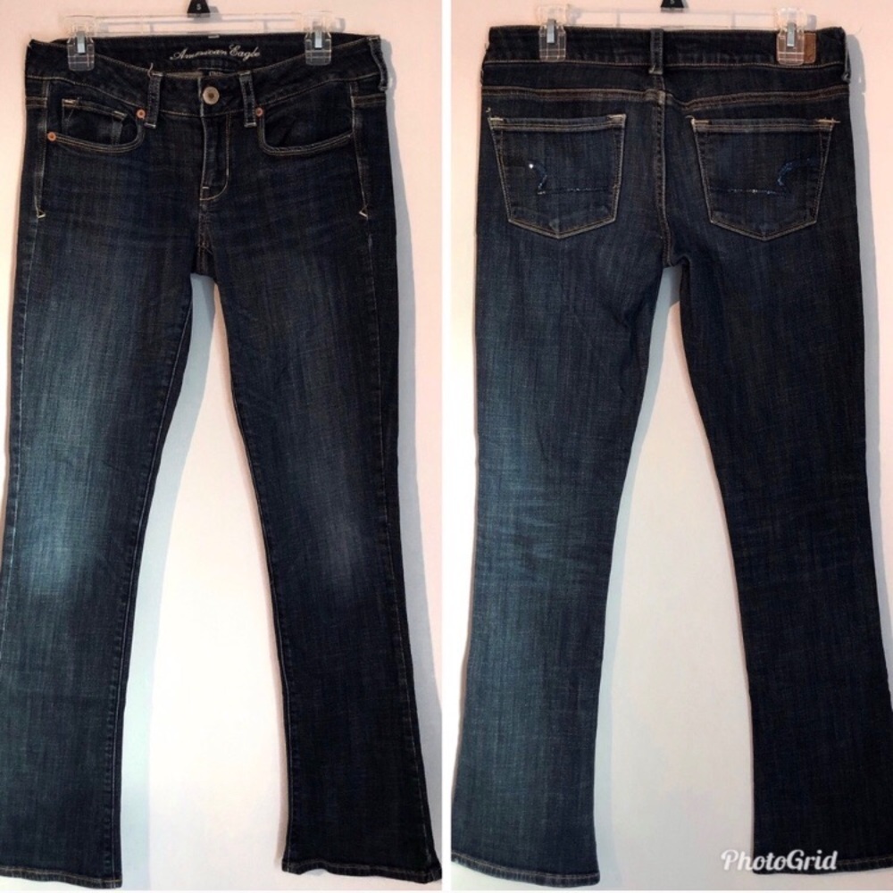 American Eagle skinny kick dark jeans size 6